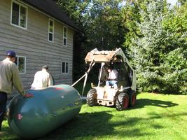 Propane tank installation 2010
